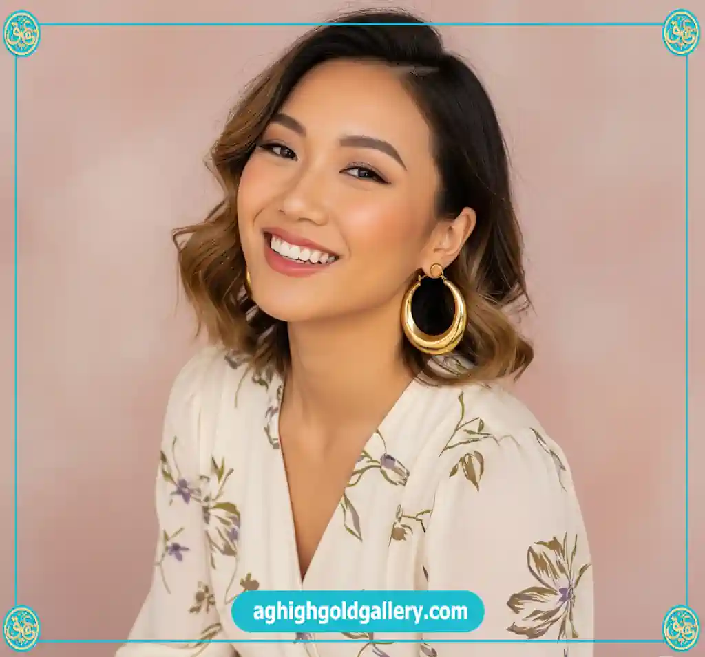 تفاوت گوشواره طلا حلقه ای و میخی