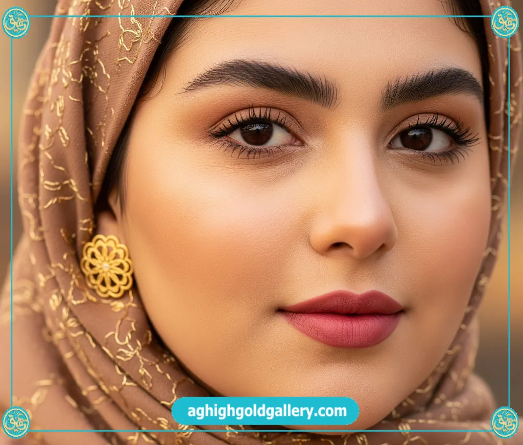 گوشواره طلا مناسب چهره