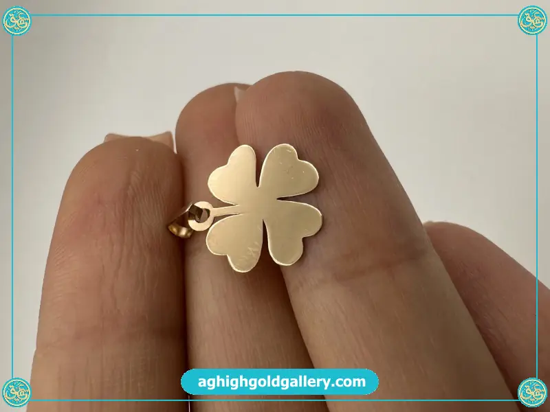 نماد شبدر در طلا شبدر طلا